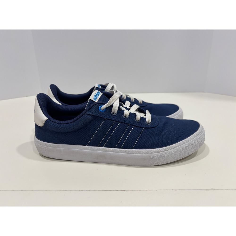 Adidas Daily 3.0 Mens Size 7 Navy Blue Canvas Skate Sneakers Low Top Shoes